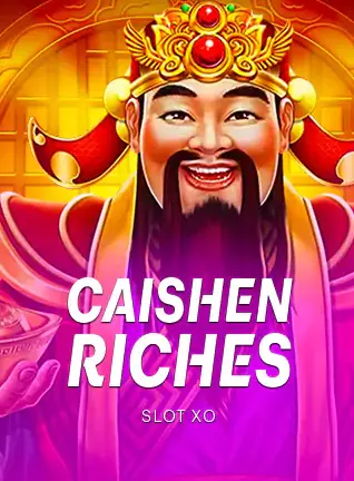 เทพเจ้าโชคลาภจีนยิ้มกว้างใน Caishen Riches ค่าย SLOT XO