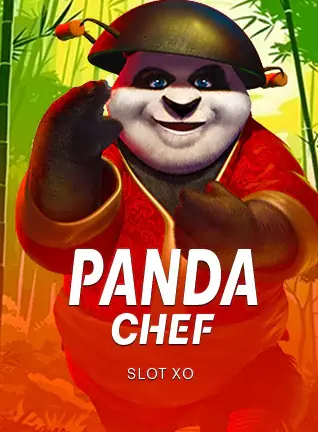 แพนด้าสวมหมวกเชฟในเกม Panda Chef ค่าย SLOT XO